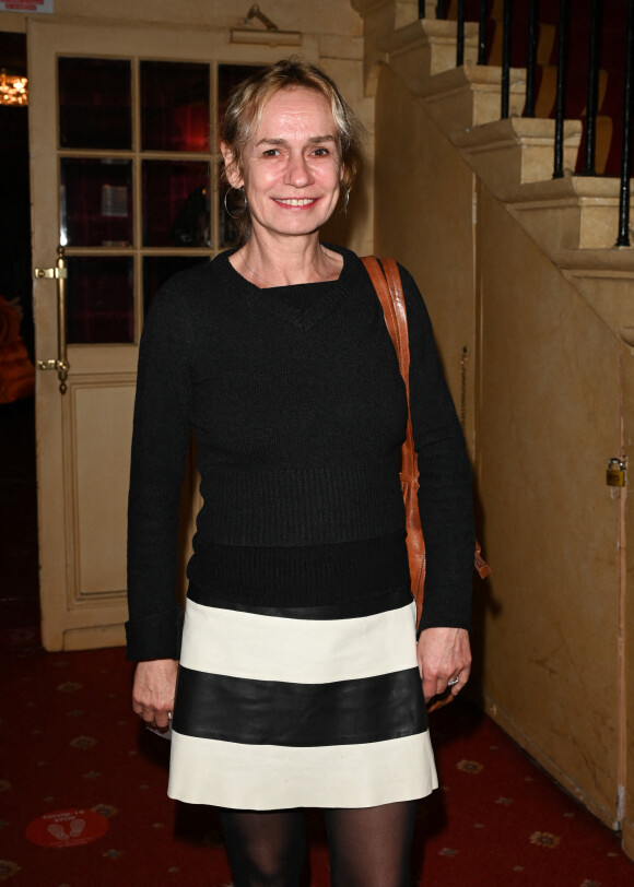 Exclusif - Sandrine Bonnaire - 100ème de la pièce "Je préfère qu'on reste ensemble" au Théâtre des Variétés à Paris le 12 janvier 2023. © Coadic Guirec/Bestimage