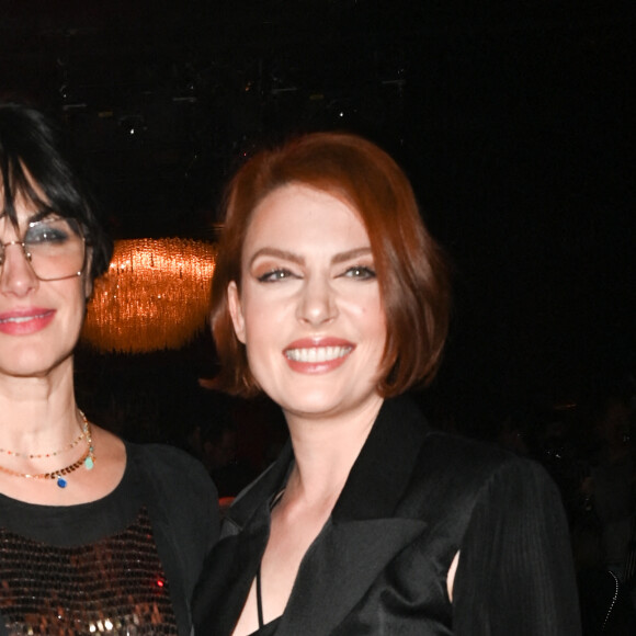 Helena Noguerra et Elodie Fregé - People au défilé de mode Haute-Couture "On Aura Tout Vu" lors de la Fashion Week Printemps-été 202 au Paradis Latin à Paris le 24 janvier 2023. © Coadic Guirec/Bestimage 