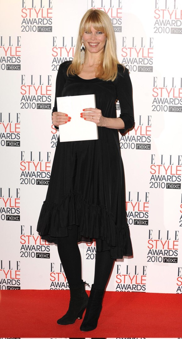 Claudia Schiffer aux ELLE style Awards 2010 à Londres le 22/02/10