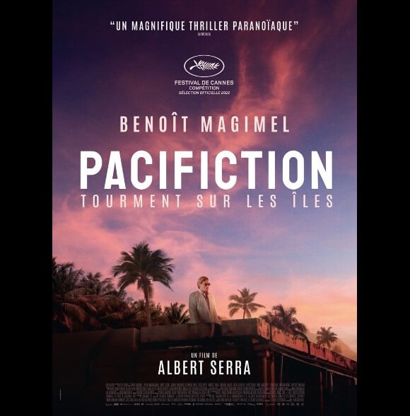 Autant dire que la tournée promotionnelle pour le film d'Albert Serra est loin d'être terminée.
Benoît Magimel dans le film "Pacifiction, tourment sur les îles", d'Albert Serra.