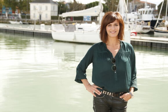 No Web - Anne Caillon de la série Demain nous appartient - Photocall lors du 19ème Festival de la Fiction TV de La Rochelle © Christophe Aubert via Bestimage  