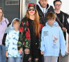 Shakira est arrivée, main dans la main avec ses deux fils, Milan et Sasha
 
Shakira arrive à l'aéroport JFK à New York avec ses deux fils Sasha et Milan le 9 mars 2023