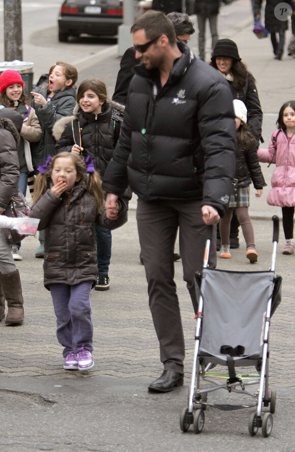 Hugh Jackman et sa fille Eva (22 février 2010)