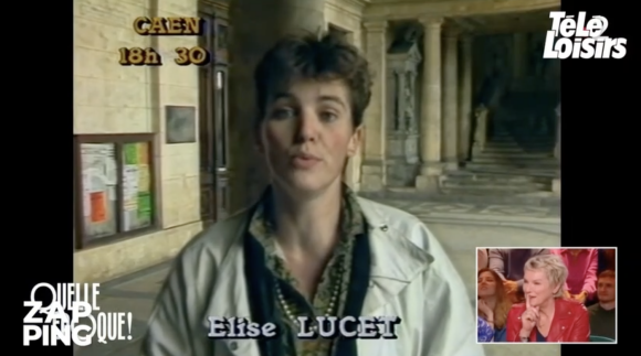 Des images d'archives d'Elise Lucet, à ses débuts, diffusées dans l'émission "Quelle époque !" - France 2