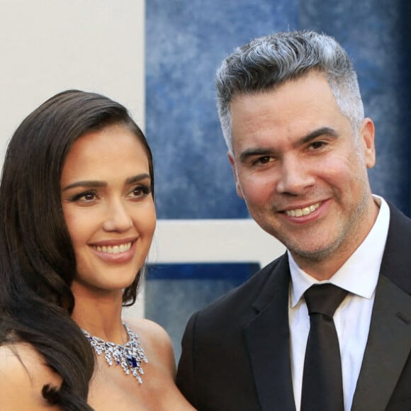 Jessica Alba et Cash Warren ont eux aussi fait une rare sortie.
Jessica Alba et son mari Cash Warren au photocall de la soirée "Vanity Fair" lors de la 95ème édition de la cérémonie des Oscars à Los Angeles, le 12 mars 2023. 