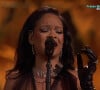 La chanteuse était nommée pour Lift Me Up et a été très soutenue par son compagnon.
Rihanna à la 95ème édition de la cérémonie des Oscars à Los Angeles, le 12 mars 2023. 