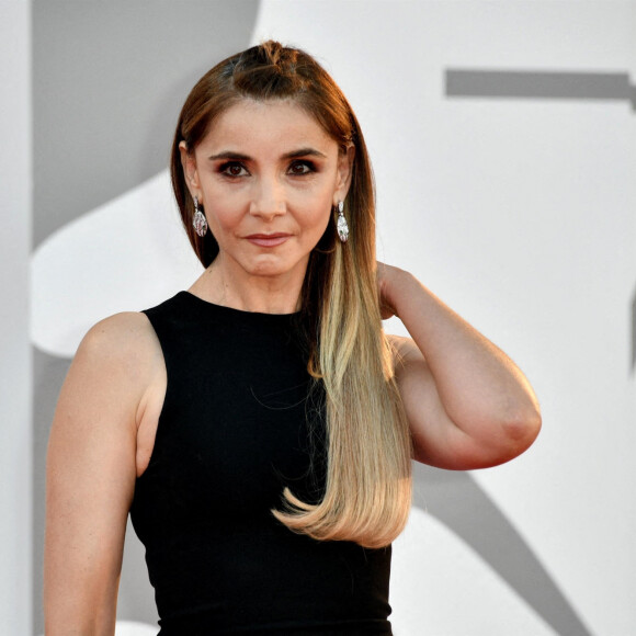 Clotilde Courau à la première du film "Illusions perdues" lors du festival international du film de Venise (La Mostra), à Venise, Italie, le 5 septembre 2021.