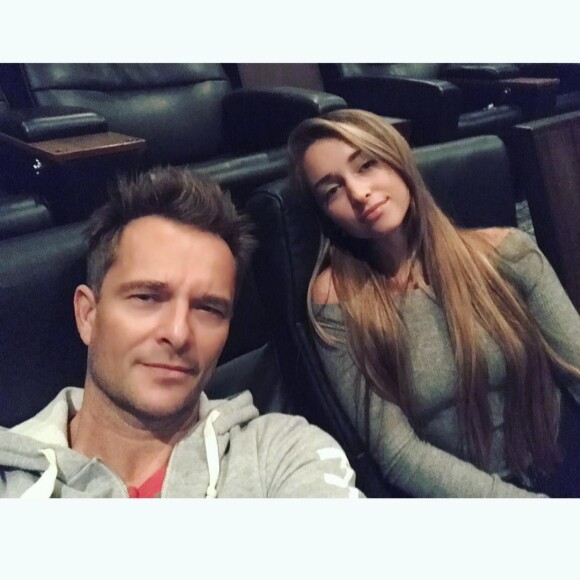 David Hallyday avec Ilona Smet et Emma Smet