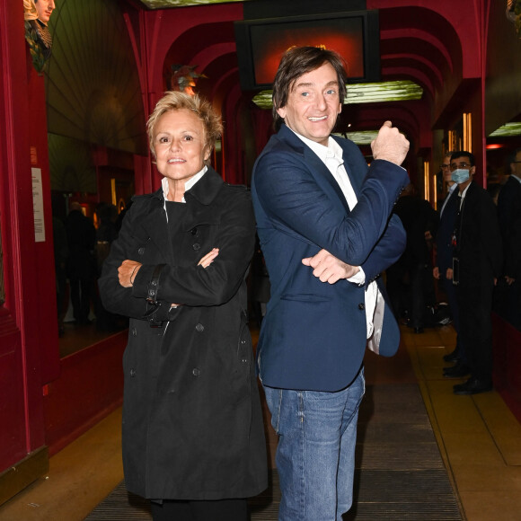 Muriel Robin et Pierre Palmade - Inauguration de la statue de cire de "Muriel Robin et Pierre Palmade" au musée Grévin à Paris le 25 octobre 2021. © Coadic Guirec/Bestimage