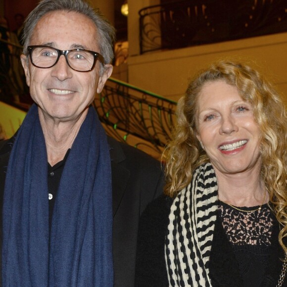 Thierry Lhermitte et sa femme Hélène - La 20ème édition de la vente aux enchères des "Sapins de Noël des Créateurs" au théâtre des Champs-Elysées à Paris, le 23 novembre 2015. © Guirec Coadic/Bestimage