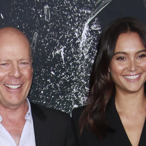 Bruce WIllis et sa femme Emma Heming à la première de Glass au théâtre SVA à New York, le 15 janvier 2019 