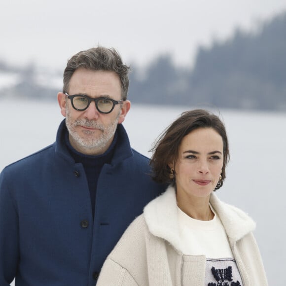 Michel Hazanavicius et Bérénice Bejo, présidents du jury au photocall du jury du 30ème festival international du film fantastique de Gérardmer le 26 janvier 2023. © Denis Guignebourg / Bestimage 