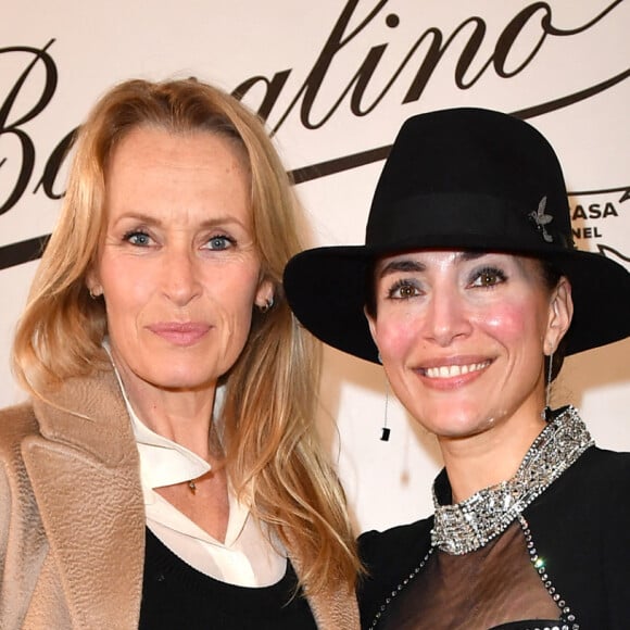 Estelle Lefébure, Caterina Murino - Présentation du court métrage "Tornando A Casa" à l'ambassade d'Italie à Paris le 21 mars 2023. © Veeren/Bestimage