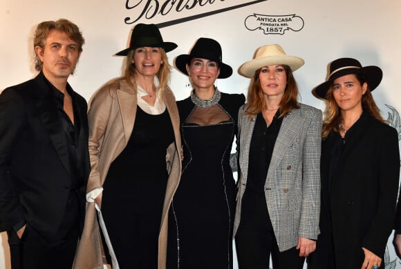 Joseph Cardo, Estelle Lefébure, Caterina Murino, Mathilde Seigner, Vahina Giocante - Présentation du court métrage "Tornando A Casa" à l'ambassade d'Italie à Paris le 21 mars 2023. © Veeren/Bestimage