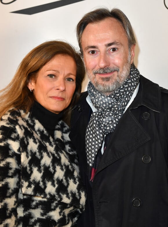 Anne Gravoin et son compagnon Nicolas Guiraud - Présentation du court métrage "Tornando A Casa" à l'ambassade d'Italie à Paris le 21 mars 2023. © Veeren/Bestimage