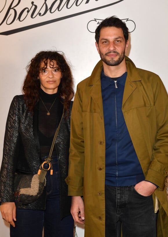 Marc Ruchmann et sa compagne - Présentation du court métrage "Tornando A Casa" à l'ambassade d'Italie à Paris le 21 mars 2023. © Veeren/Bestimage