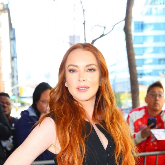 Lindsay Lohan au show The Drew Barrymore à New York City, New York, Etats-Unis, le 10 novembre 2022 