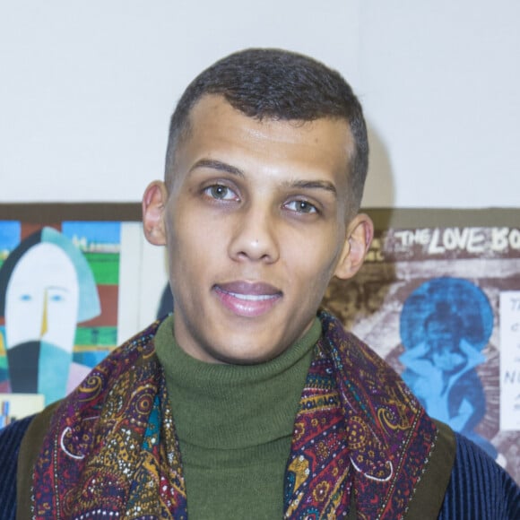 Le chanteur Stromae - People au défilé de mode hommes Valentino collection prêt-à-porter Automne Hiver 2015/2016 à l'hôtel Salomon de Rothschild à Paris, le 21 janvier 2015 