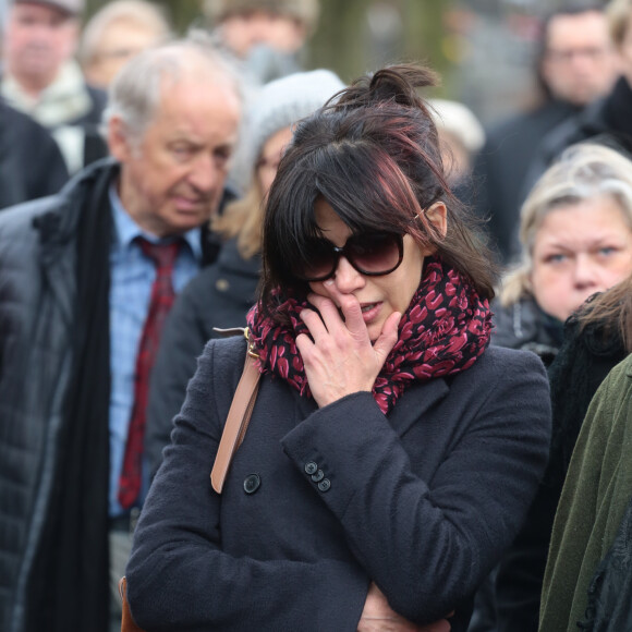 Sophie Marceau assiste aux obsèques de son ex-mari Andrzej Zulawski à Gora Kalwaria, près de Varsovie en Pologne le 22 février 2016. 