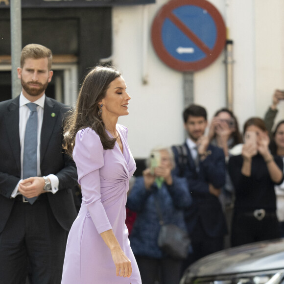 Le roi Felipe VI et la reine Letizia d'Espagne, assistent à l'ouverture du 9ème Congrès international de la langue espagnole à Cadix, le 27 mars 2023. 