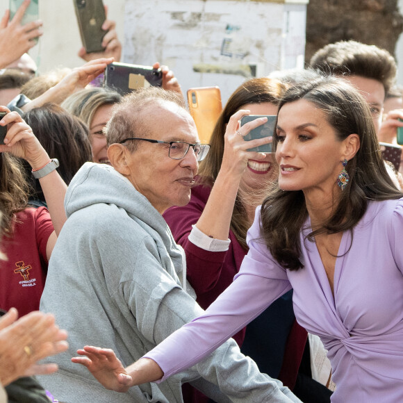 Le roi Felipe VI et la reine Letizia d'Espagne, assistent à l'ouverture du 9ème Congrès international de la langue espagnole à Cadix, le 27 mars 2023. 