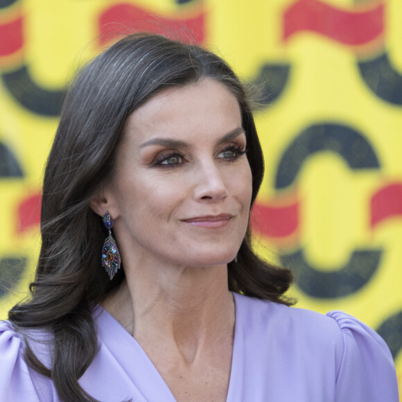 Le roi Felipe VI et la reine Letizia d'Espagne, assistent à l'ouverture du 9ème Congrès international de la langue espagnole à Cadix, le 27 mars 2023. 