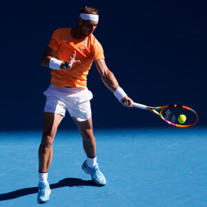 Rafael Nadal face à Jack Draper lors du tournoi de l'Open d'Australie à Melbourne, le 15 janvier 2023. © Sydney Low/CSM via Zuma Press/Bestimage