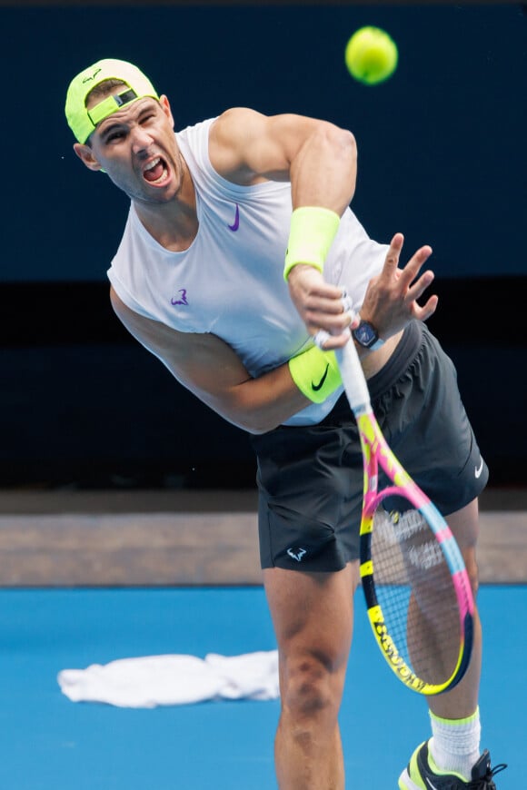 Rafael Nadal lors de l'Open de Tennis d'Australie 2023 à Melbourne. Le 5 janvier 2023 © Sydney Low-CSM / Zuma Press / Bestimage