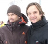 Ce mercredi 29 mars, les deux hommes étaient les invités d'Anne-Elisabeth Lemoine sur le plateau de "C à Vous" pour en parler.
Paul Belmondo et David Hallyday - Les stars au "Audi Driving" sur le circuit de Glace de Val d'Isère dans le cadre de la descente de la coupe du monde de ski.