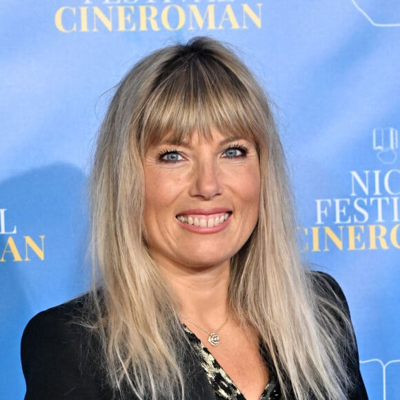 Mélanie Page au photocall de la soirée du 8 octobre lors de la 4e édition du festival Cinéroman à Nice. © Bruno Bebert / Bestimage