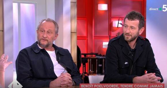 L'acteur est venu parler de son rôle dans le film "Normale"
Anne-Elisabeth Lemoine a reçu Benoît Poelvoorde dans "C à vous", sur France 5, le 30 mars 2023