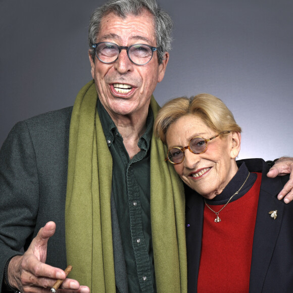 Portrait de Patrick Balkany et sa femme Isabelle Balkany lors de l'enregistrement de l'émission "Chez Jordan" à Paris le 28 mars 2023. © Cédric Perrin / Bestimage