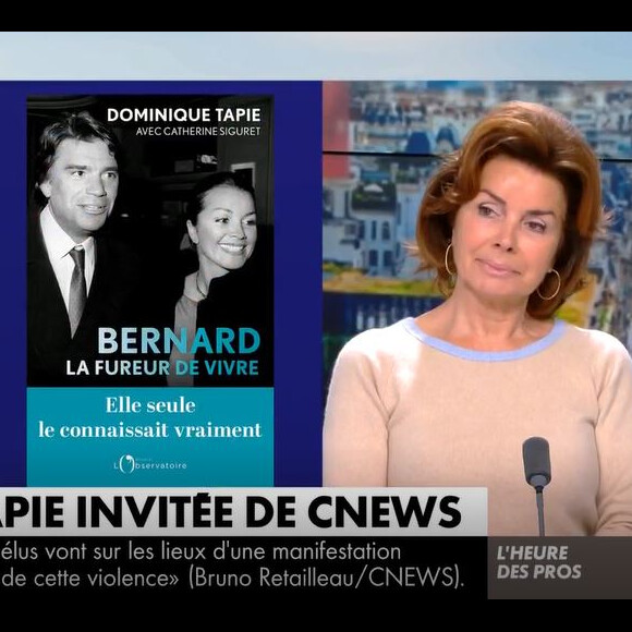 Le présentateur a reçu Dominique Tapie sur son plateau