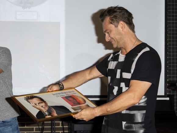 David Hallyday reçoit son disque de platine à la seine musicale à Paris le 25 juin 2019. © Pierre Perusseau/Bestimage