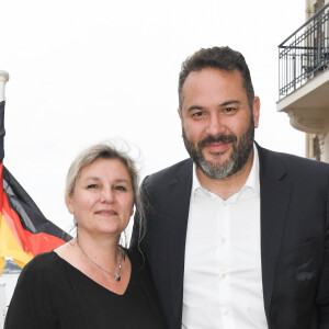 Bruce Toussaint et sa femme Catherine lors de l'inauguration de l'hôtel Barrière Le Grand Hôtel Dinard, après cinq mois de rénovation, à Dinard, France, le 15 juin 2019. © Coadic Guirec/Bestimage 