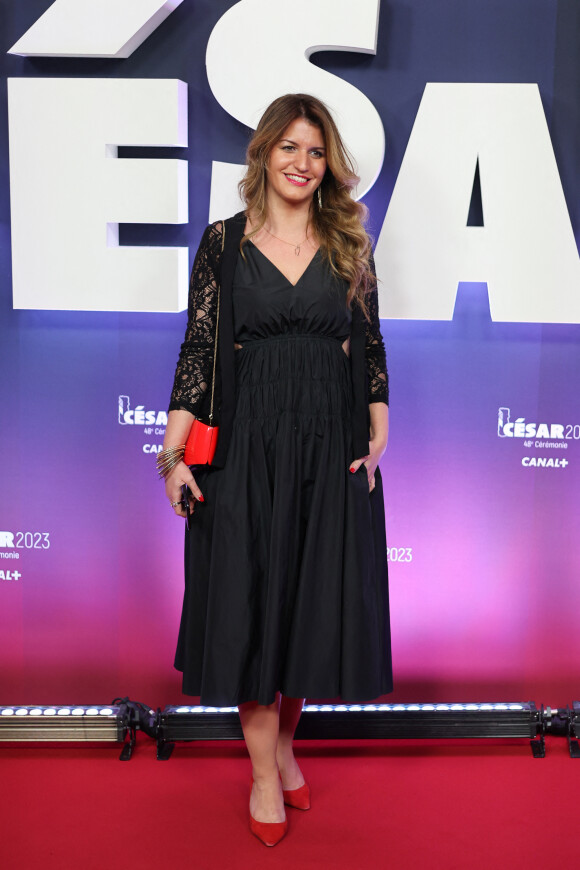 Marlène Schiappa au photocall de la 48ème cérémonie des César à l'Olympia à Paris le 24 février 2023 © Dominique Jacovides / Olivier Borde / Bestimage 