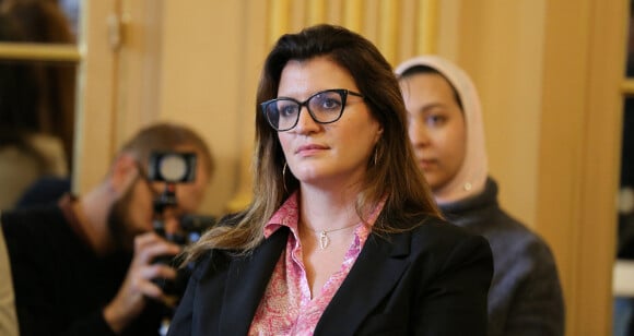 Marlène Schiappa, secrétaire d'Etat, chargée de l'Économie sociale et solidaire et de la Vie associative, rencontre les étudiants du master de l'ESS de l'université du Mans à Paris le 7 novembre 2022. © Jonathan Rebboah / Panoramic / Bestimage