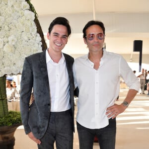 Exclusif - Anthony Delon et son frère Alain-Fabien Delon - Tente - People au dîner - Longines Paris Eiffel Jumping au Champ de Mars à Paris, France, le 5 juillet 2019. © Veeren Ramsamy/Bestimage