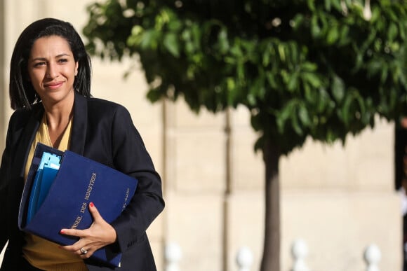 Sarah El Haïry est la première femme membre du gouvernement en France à révéler son homosexualité.
Sarah El Haïry au palais de l'Élysée, Paris, le 31 août 2022. © Stéphane Lemouton / Bestimage