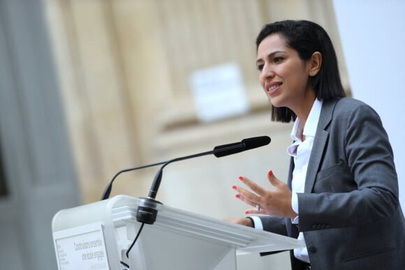 Sarah El Haïry dans la cour du ministère à Paris le 26 août 2022. © Giancarlo Gorassini / Bestimage