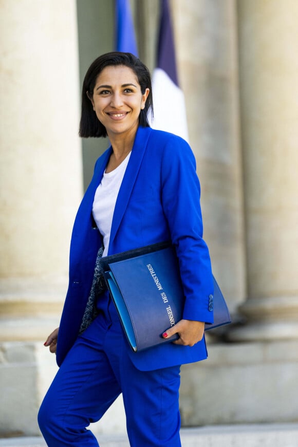 Sarah El Hairy au palais de l'Élysée à Paris le 4 juillet 2022. © JB Autissier / Panoramic / Bestimage