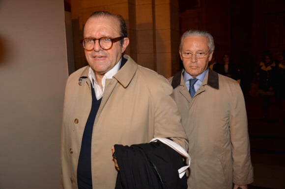 Exclusif - Guy Wildenstein, son avocat Hervé Temime - Dernier jour du procès Wildenstein au tribunal de justice de Paris le 20 octobre 2016. Le jugement sera rendu le 12 janvier 2017. © CVS / Veeren / Bestimage