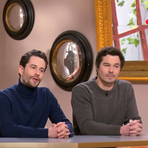 Caroline Margeridon avec Léo et Baptiste Lefèvre