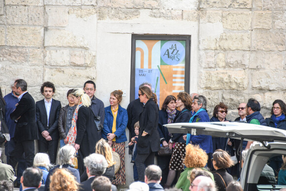 Obsèques de Jean-Paul Capitani en la chapelle Saint-Martin du Méjan à Arles le 11 avril 2023.