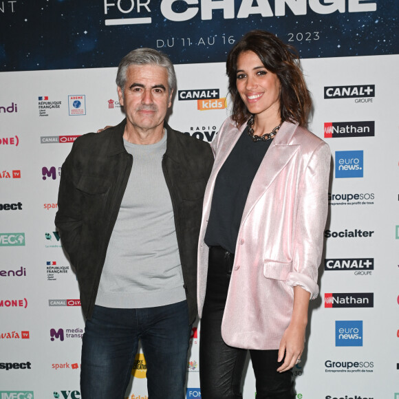 Marc Oberon, Laurie Cholewa - 12e édition du Festival "Cinema for Change" au Grand Rex à Paris le 11 avril 2023. © Coadic Guirec/Bestimage