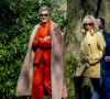 Ensuite, elle a visité un jardin botanique à Lisse.
La Première Dame française Brigitte Macron et la reine Maxima des Pays-Bas visitent le Jardin botanique Keukenhof dans le cadre de la visite d'État du couple présidentiel français aux Pays-Bas, jour 2 à Lisse, Pays-Bas, le 12 avril 2023. 