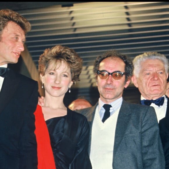 Nathalie Baye et Johnny Hallyday à Cannes