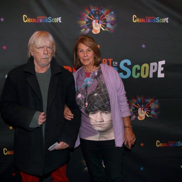 Exclusif - Renaud et Laurence Charlebois - Concert de Robert Charlebois, "Robert en CharleboisScope" au Grand Rex à Paris, le 2 avril 2023. © Bertrand Rindoff / Bestimage