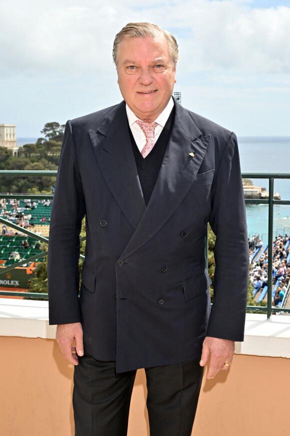 Le prince Charles de Bourbon des Deux Siciles - Célébrités en tribune lors du tournoi Rolex Monte Carlo Masters 2023 à Roquebrune-Cap-Martin le 15 avril 2023. © Bruno Bebert/Bestimage 