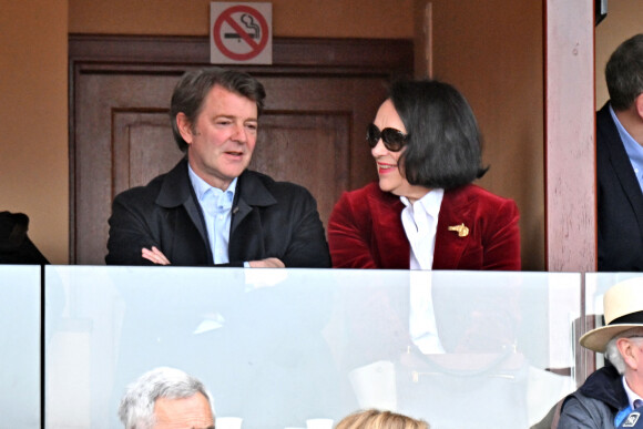 François Baroin - Célébrités en tribune lors du tournoi Rolex Monte Carlo Masters 2023 à Roquebrune-Cap-Martin le 15 avril 2023. © Bruno Bebert/Bestimage 